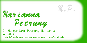 marianna petruny business card